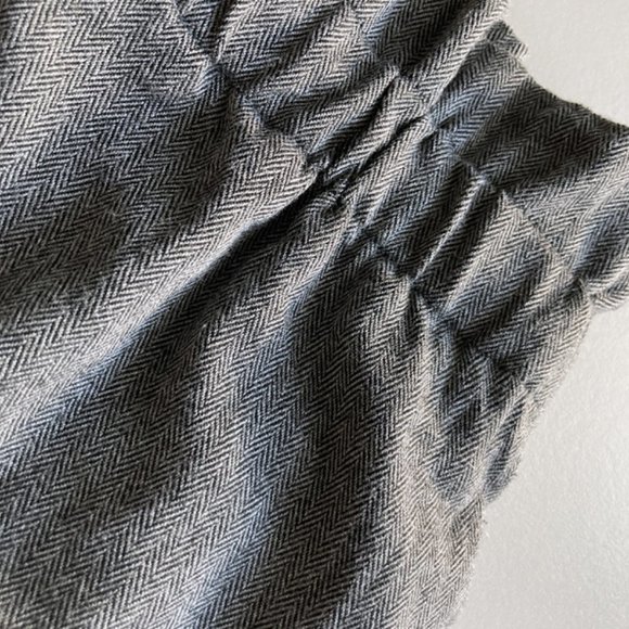 Uniqlo High Waisted Wide Leg Pants, Ankle Length Dark Grey Trousers - Picture 8 of 11